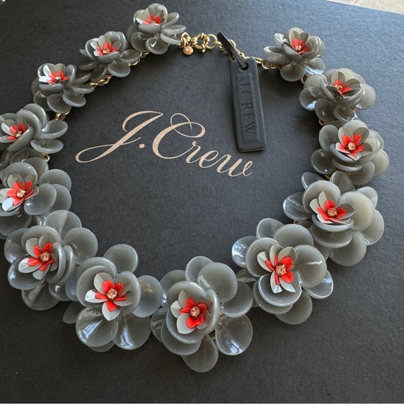 J. Crew floral statement necklace - Picture 2 of 8